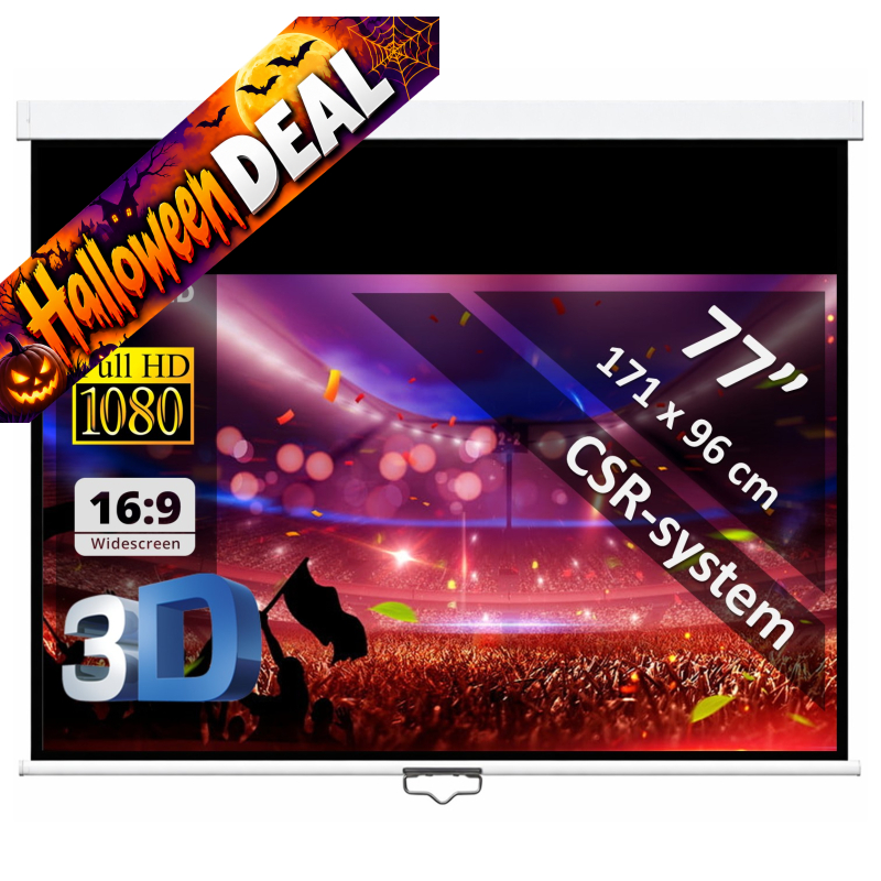 Manual screen 77" - 196 cm (16:9)